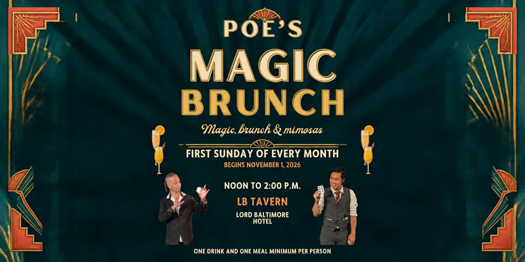 Poe's Magic Brunch event artwork