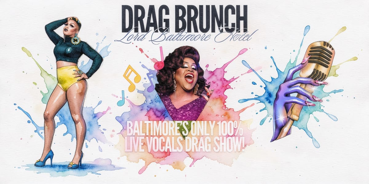 Drag Brunch LIVE! at Poe's Magic Theatre in Baltimore