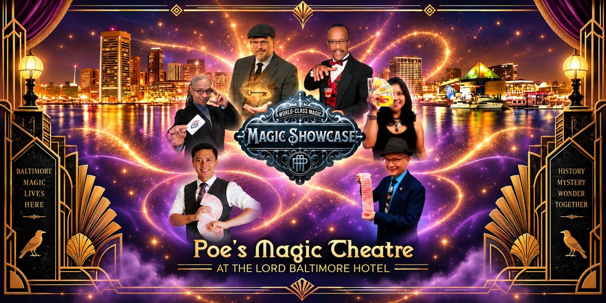 The Magic Showcase at Poe's Magic Theatre in Baltimore