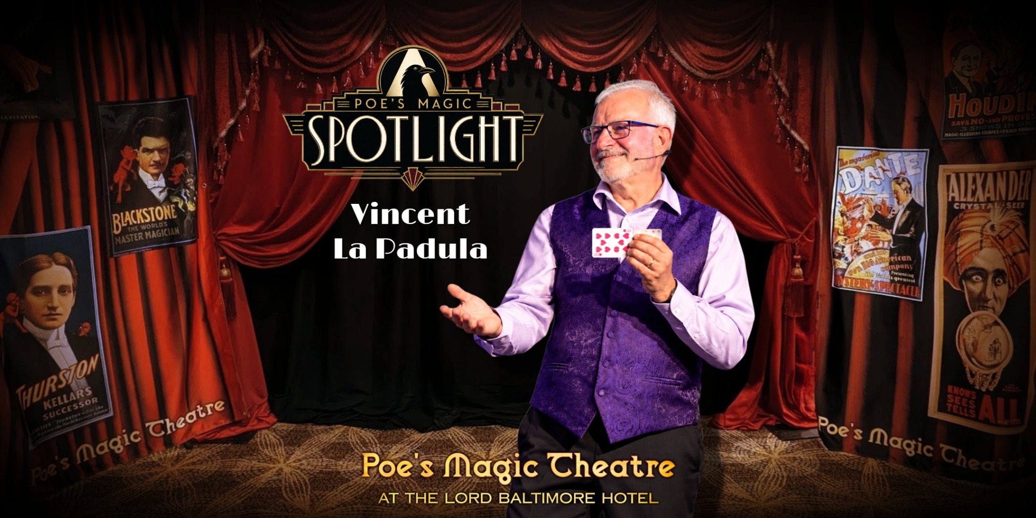 Vincent La Padula at Poe's Magic Spotlight