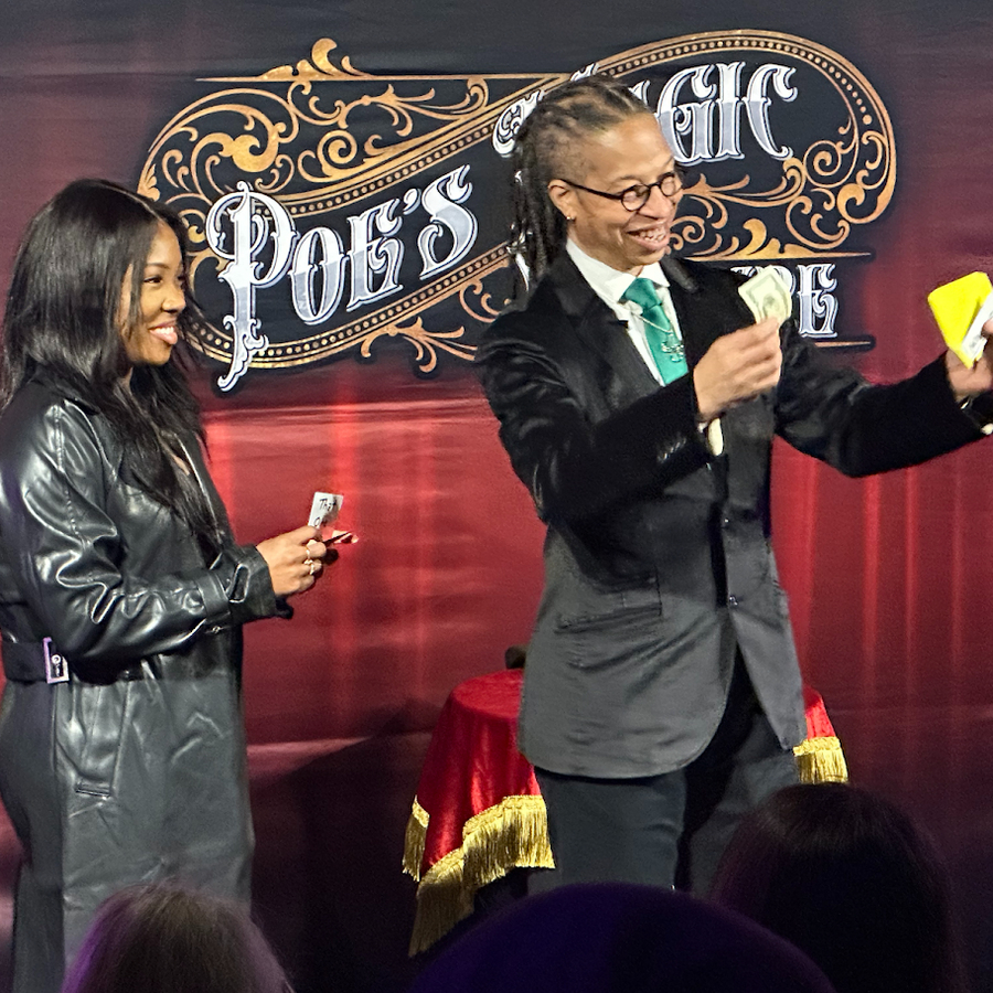 TEO, performer at Poe's Magic Theatre