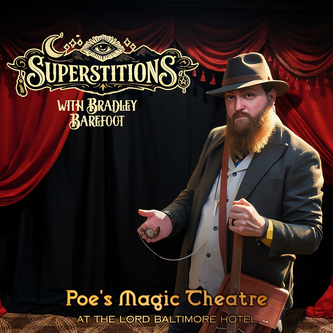 Bradley Barefoot presents Superstitions event artwork