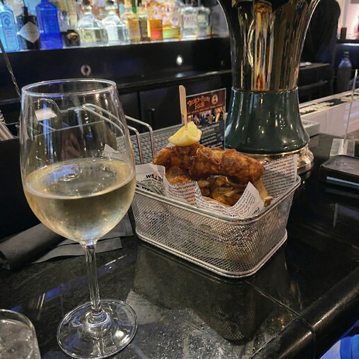 Dinner and wine at LB Tavern